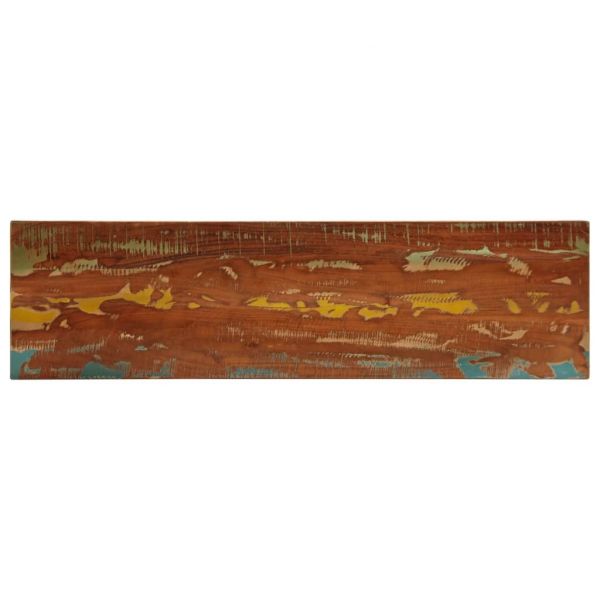 vidaXL Tampo de Mesa Retangular 100x20x3,8cm Madeira Recuperada Maciça - 3267288