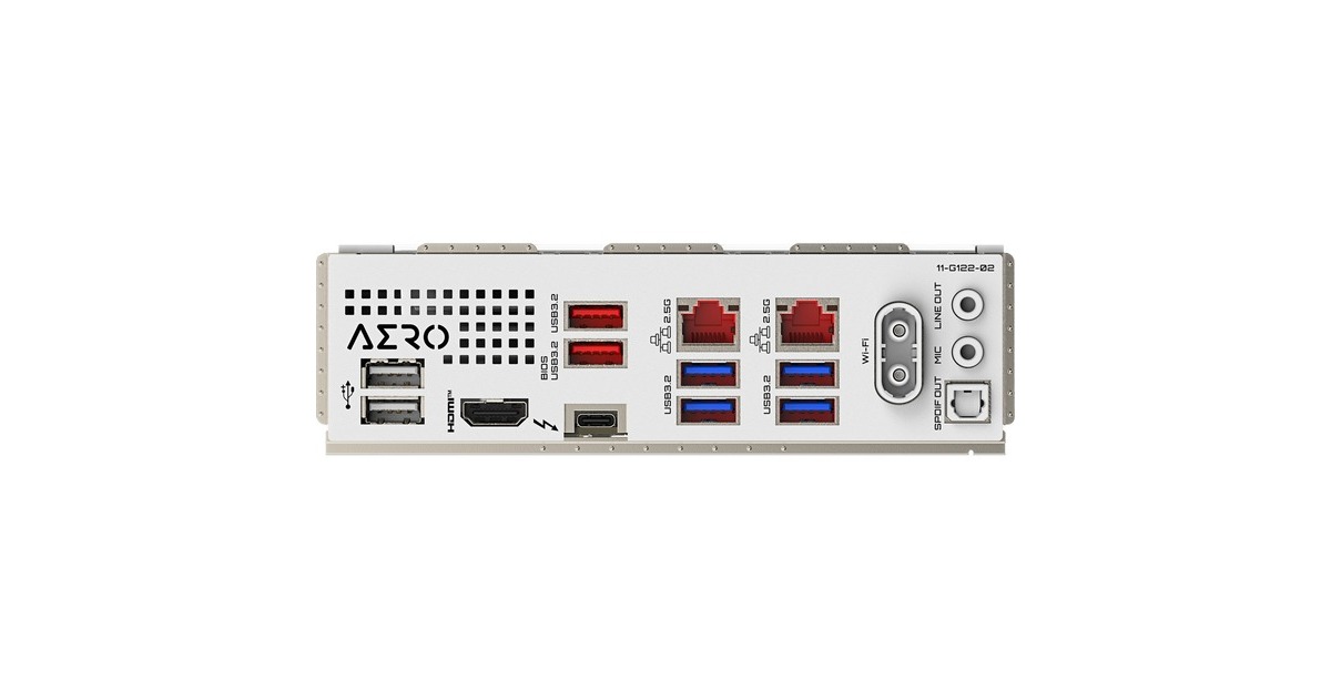 GIGABYTEZ890 AERO G socket 1851 moederbord  (RAID, 2x 2.5Gb-LAN, Wi-Fi 7, BT, Sound, ATX)