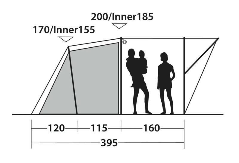 Outwell Tunnelzelt für 4 Personen