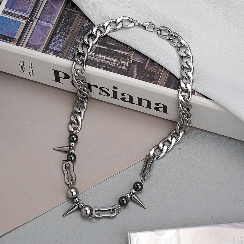 Lilafey - Stud roestvrijstalen choker