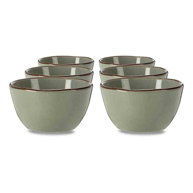 Blokker snackschaaltje - ø 11 cm - groen - 6 stuks