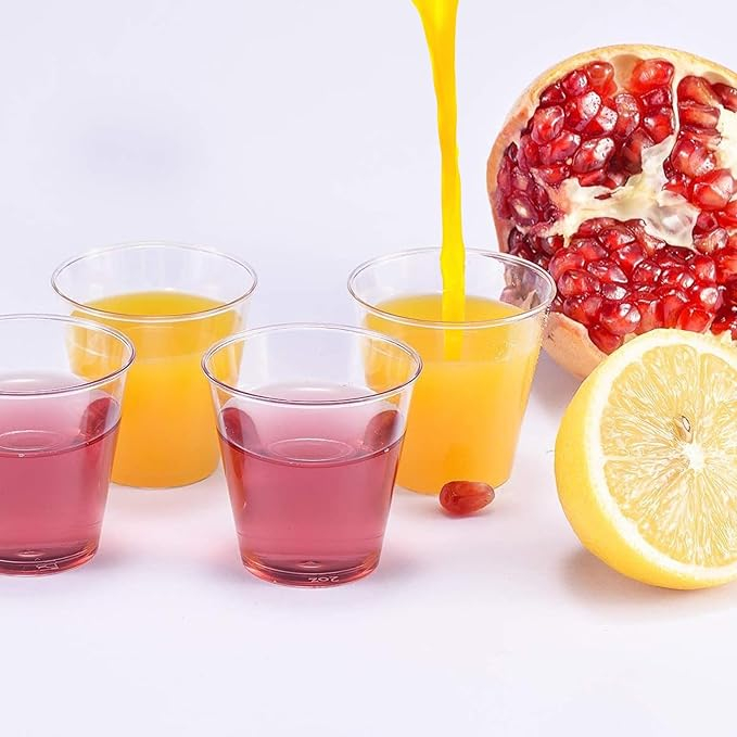 (100er Set) 3cl Einweg Shot Becher Party Geschirr Schnaps Glas - Transparent