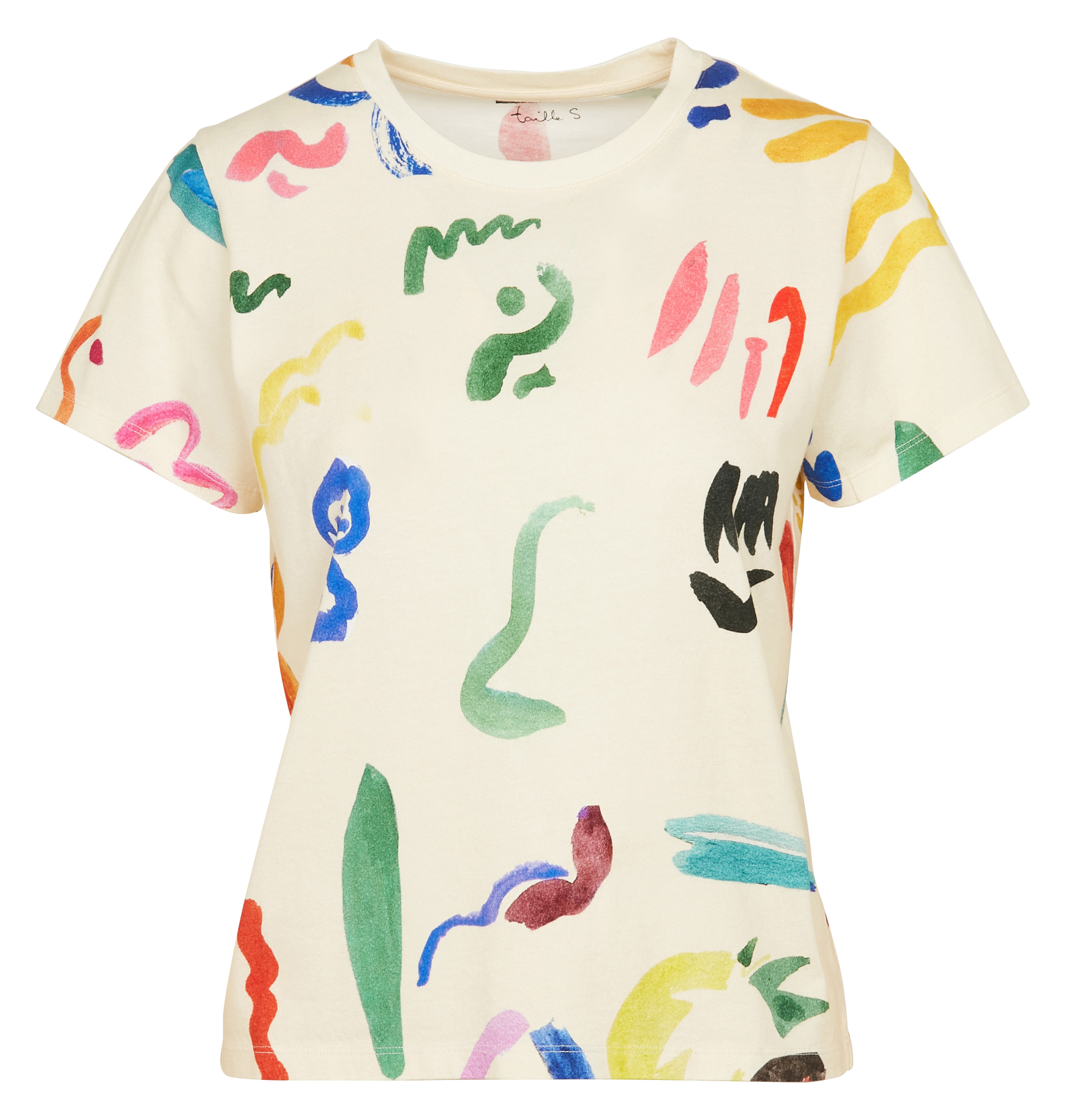 PRELUDE EN DO - Tee-shirt droit col rond à imprimé | Multicolore