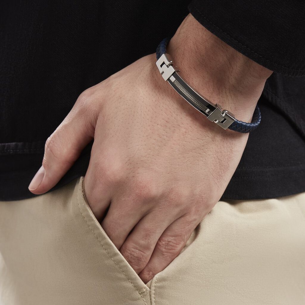 Bracelet Yannick Acier Blanc