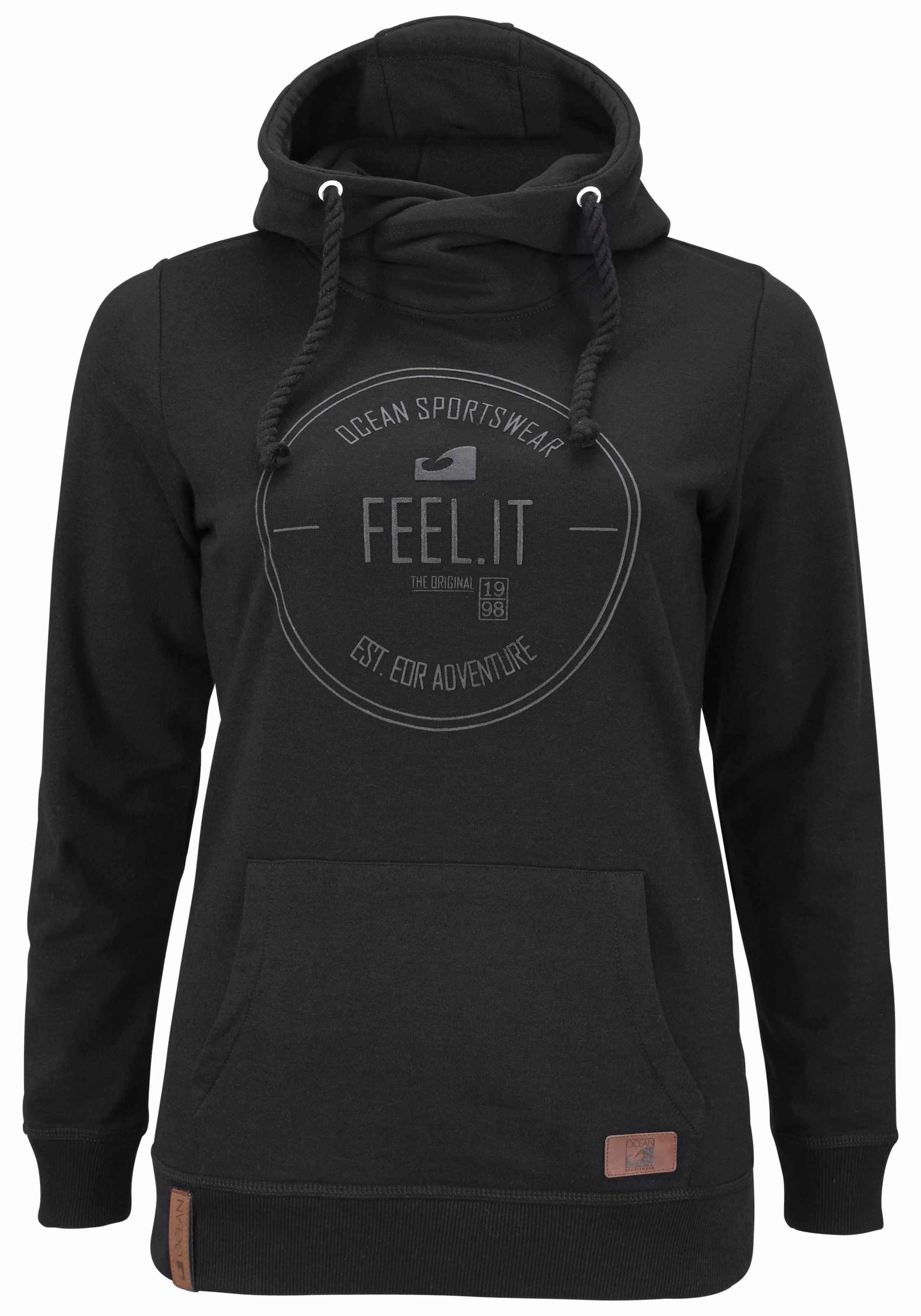 Ocean Sportswear Kapuzensweatshirt , Langarm,  figurumspielender Schnitt,  aus elastischem Material