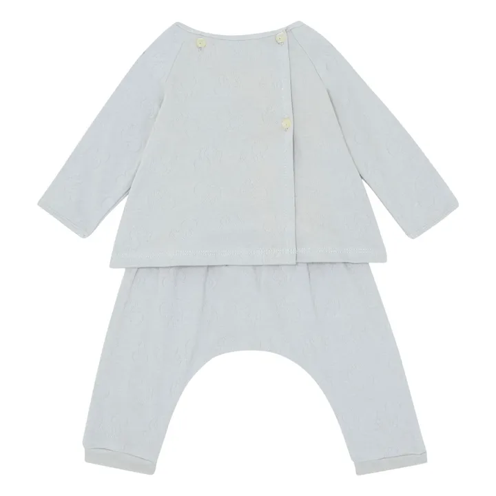 Risu Risu Ensemble Piccolo Coton Bio | Bleu