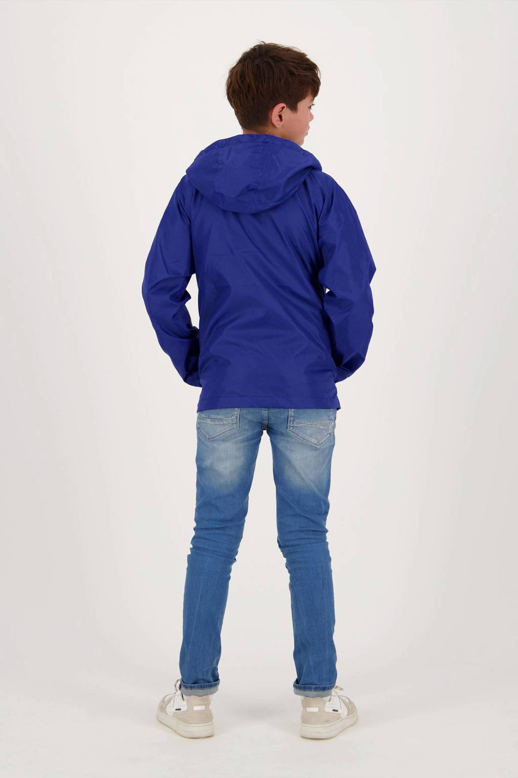 Vingino reversible zomerjas Tape met contrastbies hardblauw/donkerblauw