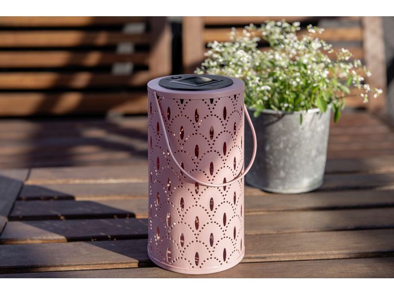 STT Solar Ornament Lantern Mauve Dekorative Solarleuchte