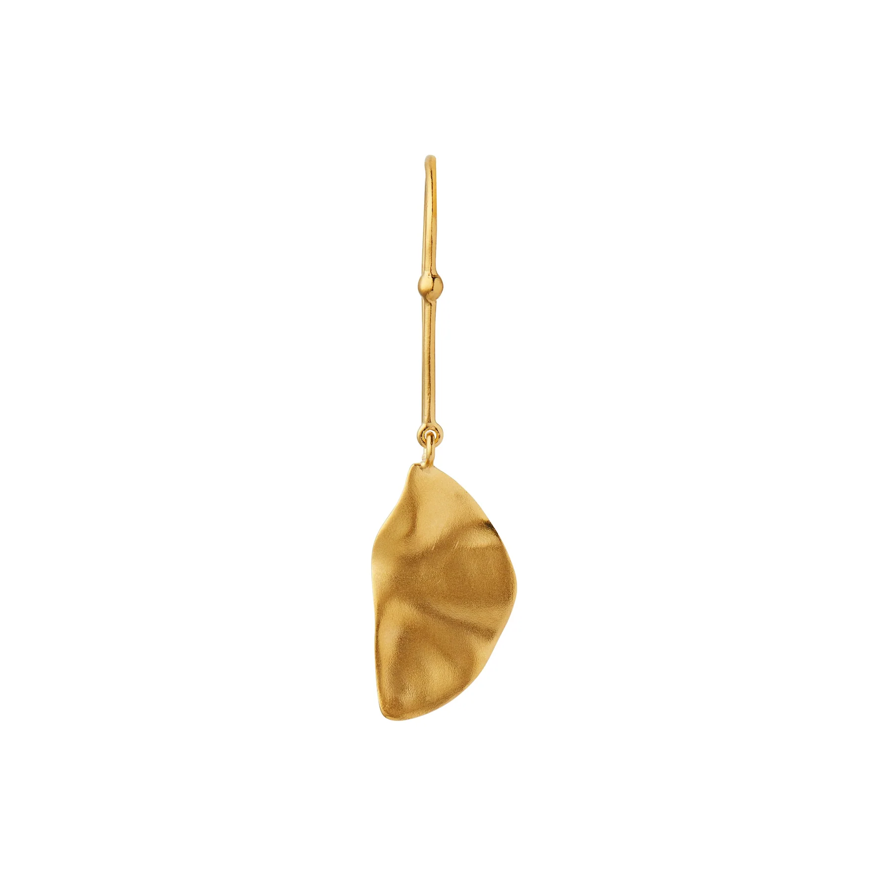 Stine A Hook With Goldenenen Refection Moon Earring Left