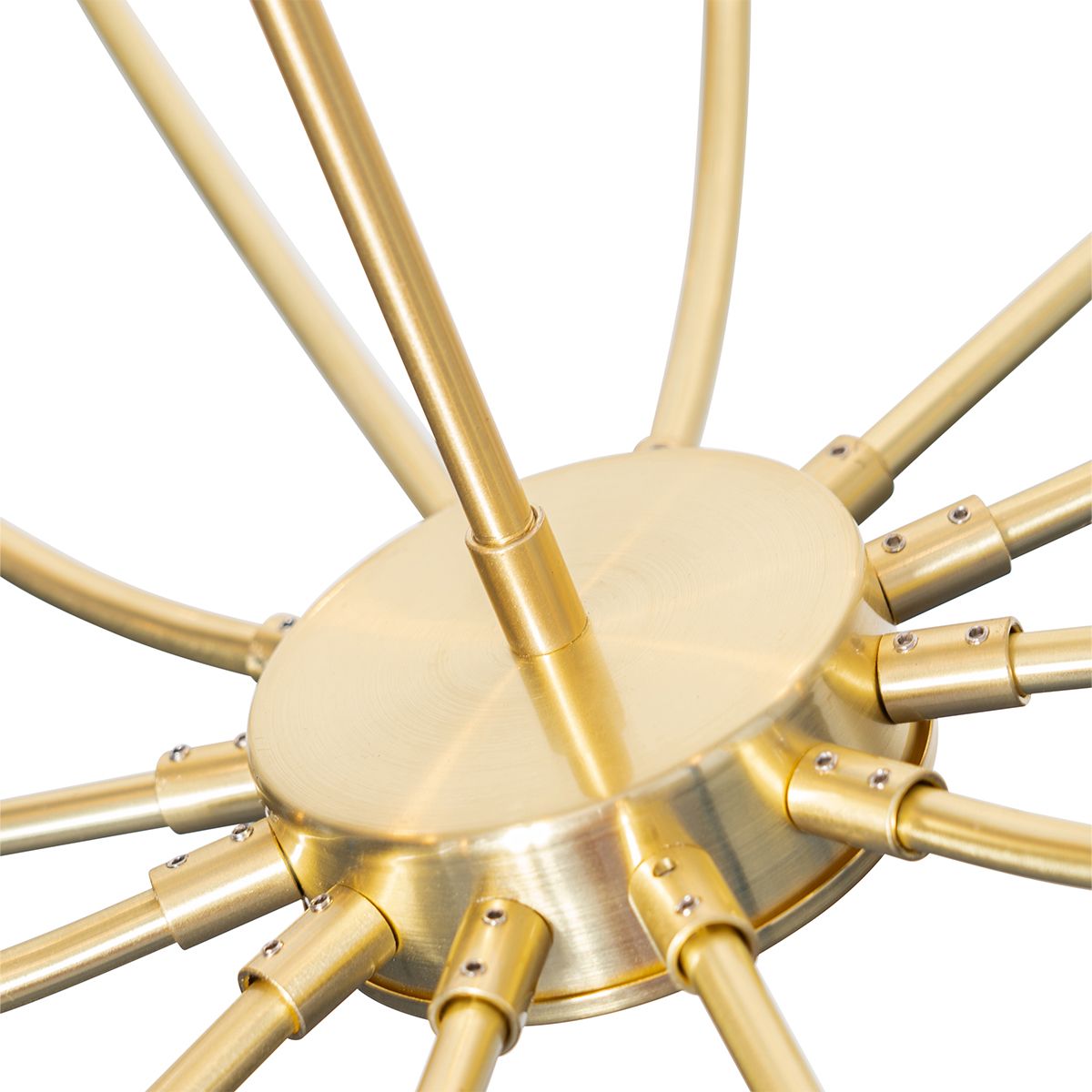 Klassieke hanglamp goud met glas 12-lichts - Elien