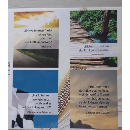 Eigenart GmbH Glückwunschkarte zur bestandenen Prüfung mit kleinem Buch und Umschlag