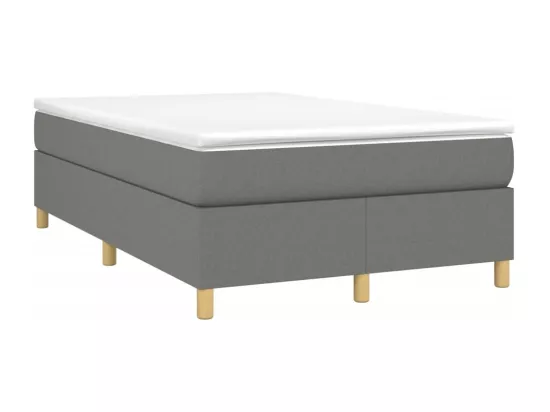 Sommier à lattes de lit Gris foncé 120x200 cm Tissu
