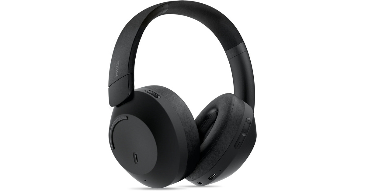 MIXXStreamQ C4 ANC Noise Cancelling Headphones over-ear headset  (Zwart)