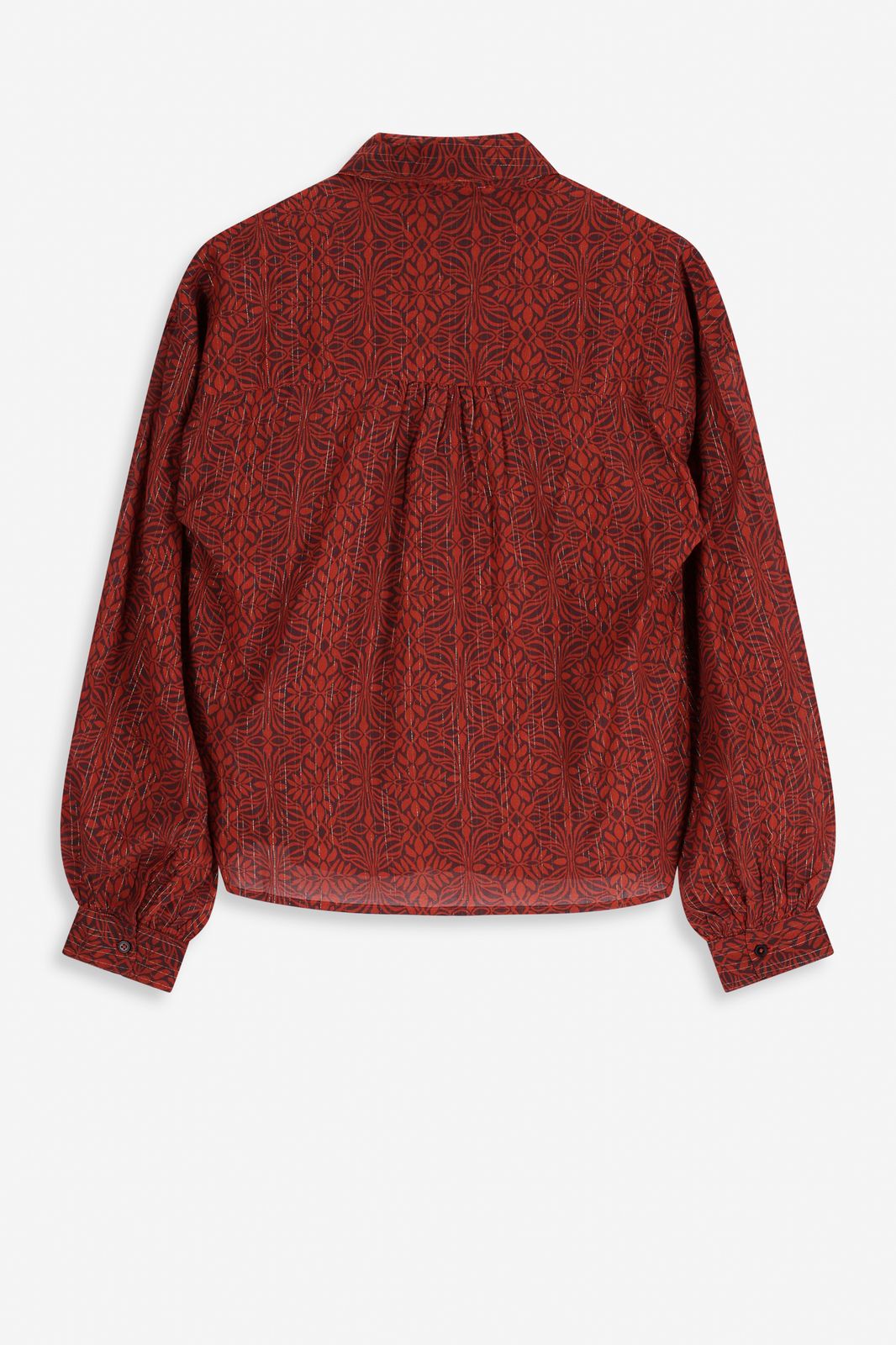 Rode blouse met lurex