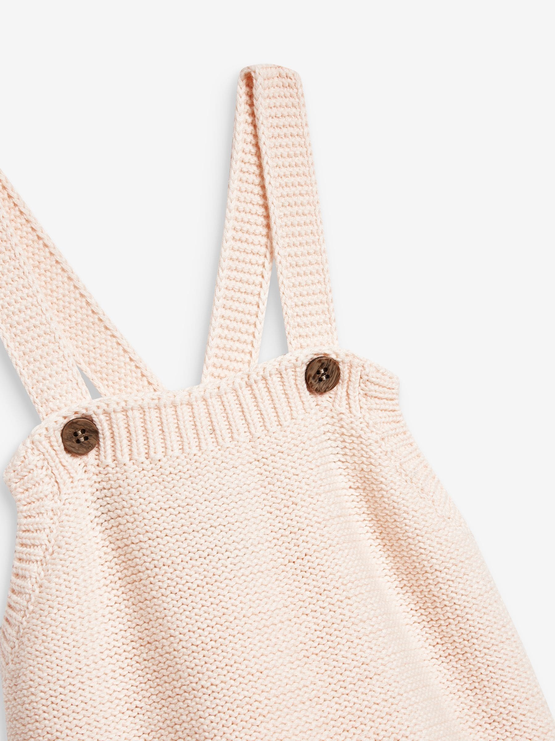 Roze - The Little Tailor stijlvol gebreid babyrompertje van 100% katoen