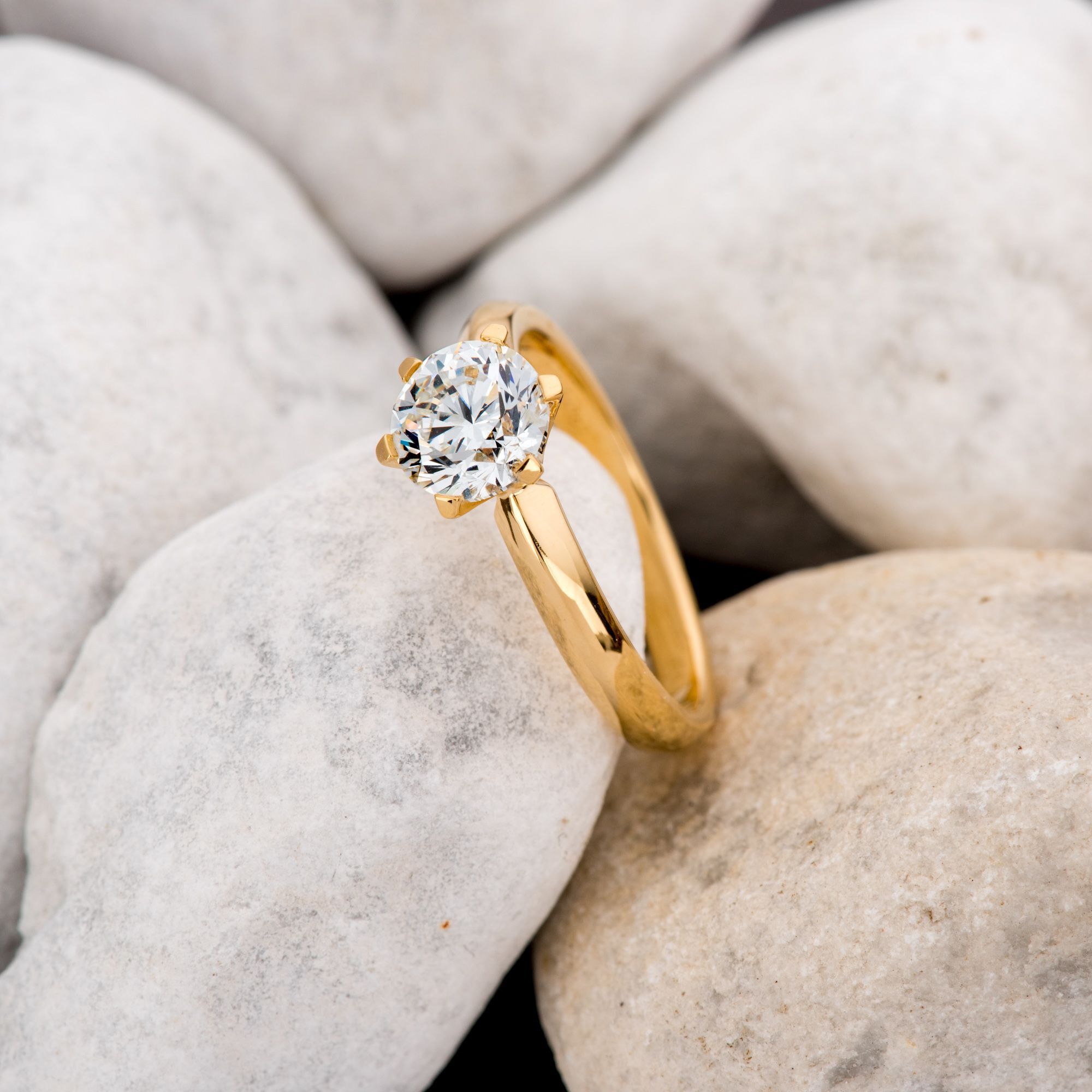 Orolino Ring Gold 750 mit natürlichem Brillant 1,50ct.
