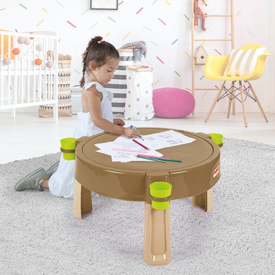 Dolu Gardening, Sand, Water, Creativity 4-in-1 Lekebord, Brun