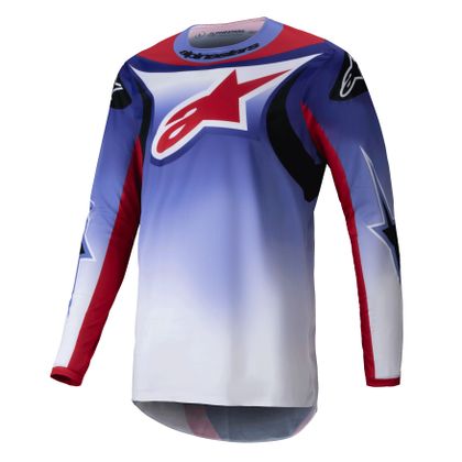 Maillot cross Alpinestars FLUID - WURX 2025 - Violet / Rouge