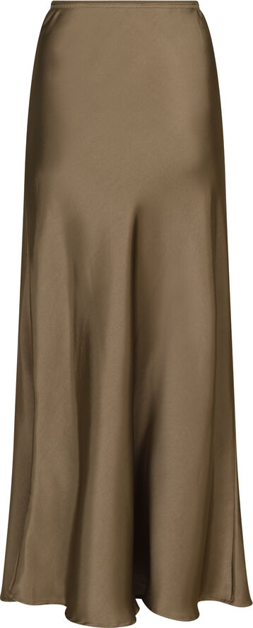 Neo Noir Vicky Heavy Sateen Skirt Dark taupe