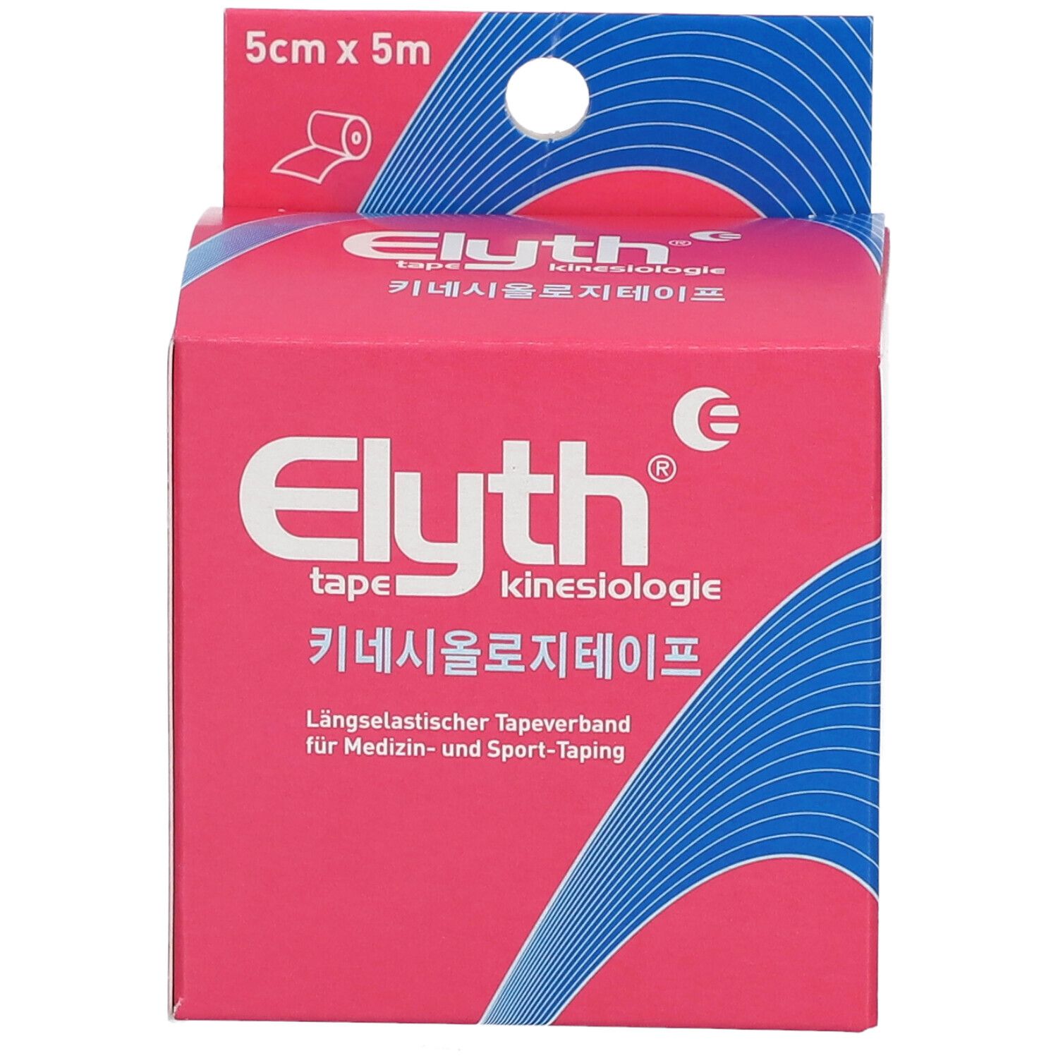 ELYTH Kinesiologie-Tape 5 m x 5 cm rot