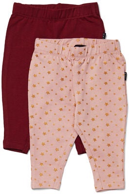 Luca & Lola Linda Leggings 2-pack, Wine/Pink