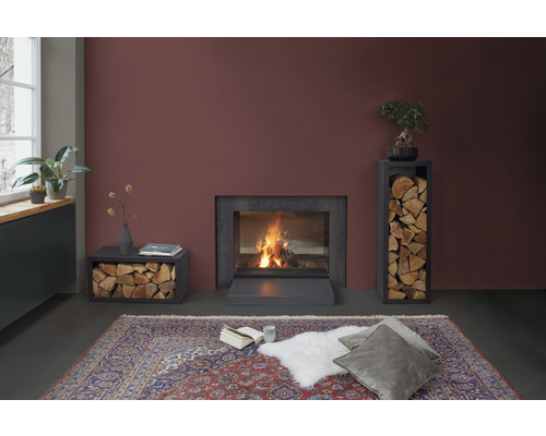 Brandhout brandhoutrek, zwart, 116x38x35 cm