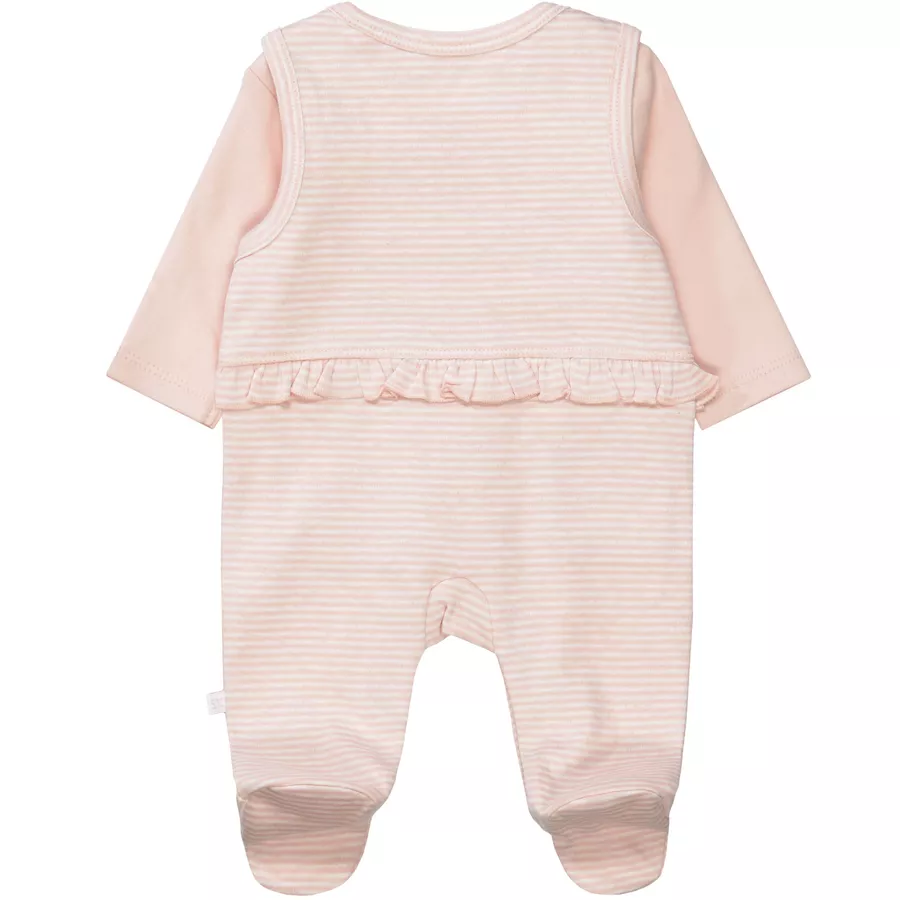 STACCATO Strampler+Shirt blush gestreift
