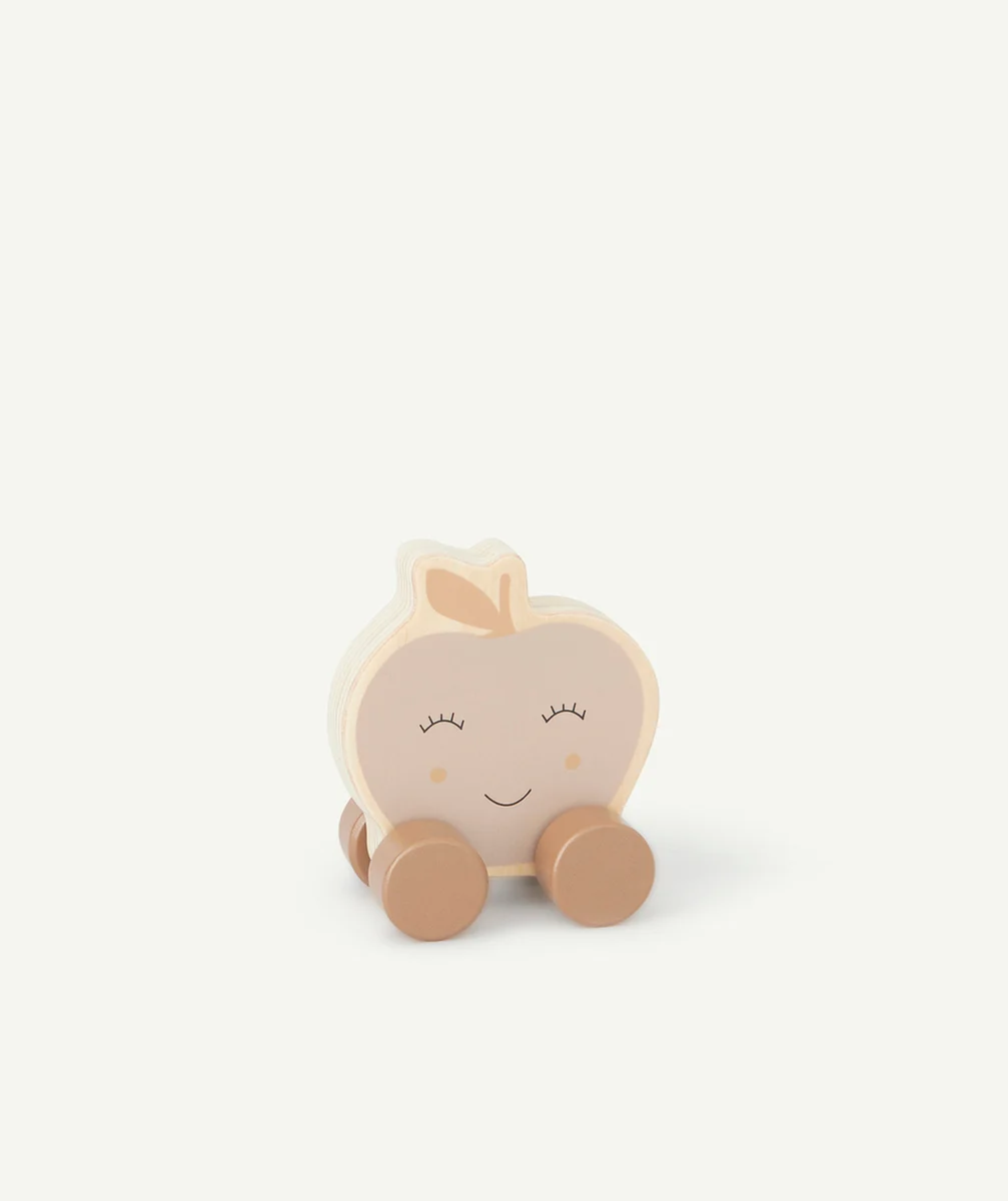 JOLLEINJOUET POMME SUR ROULETTE EN BOIS