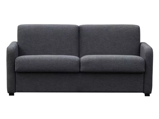 Canapé 3 places convertible express en tissu TOMAKA - Anthracite