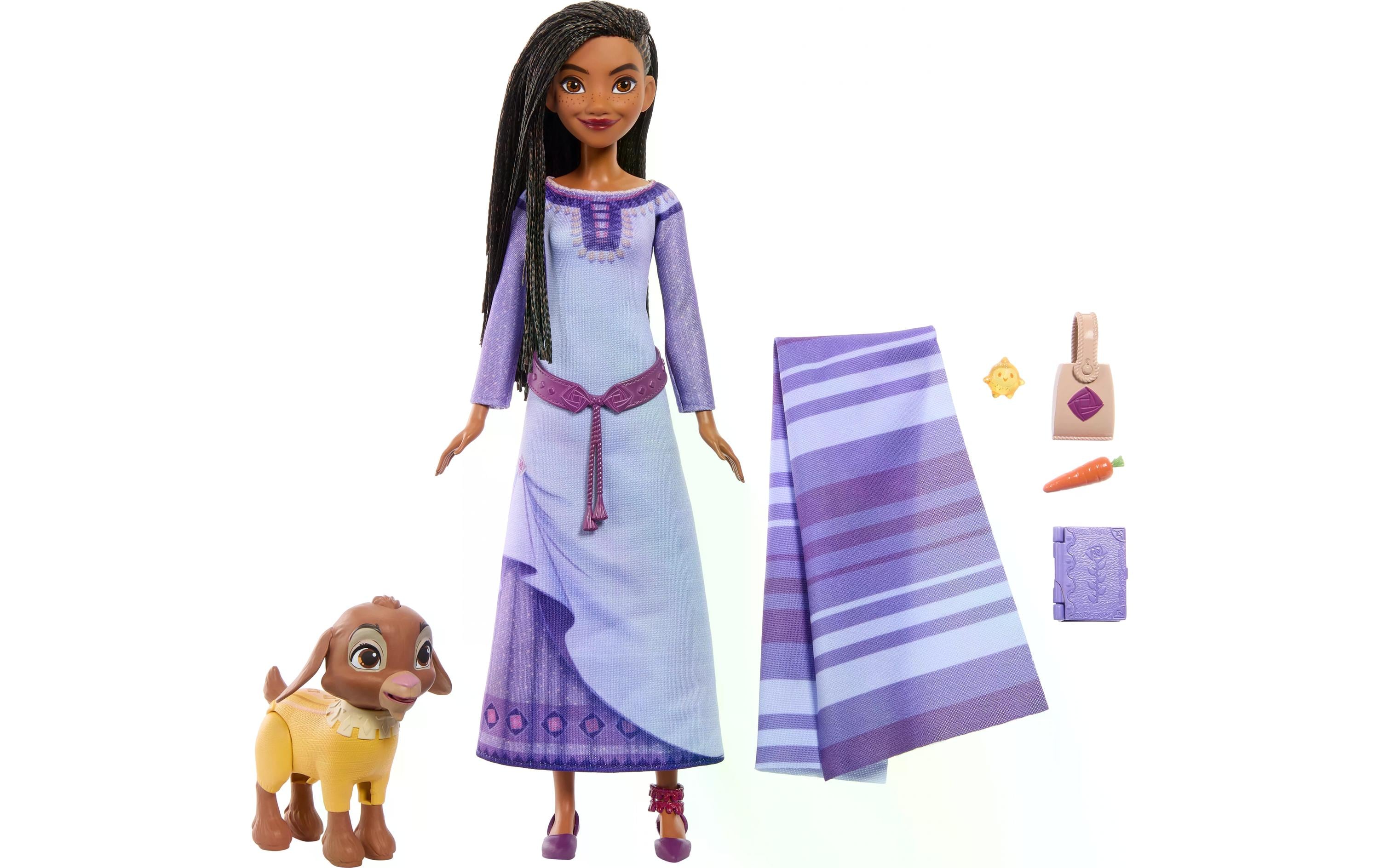 Puppe Disney Wish Asha von RosasBewegliche Puppe mit Tierfreund und Zubehör