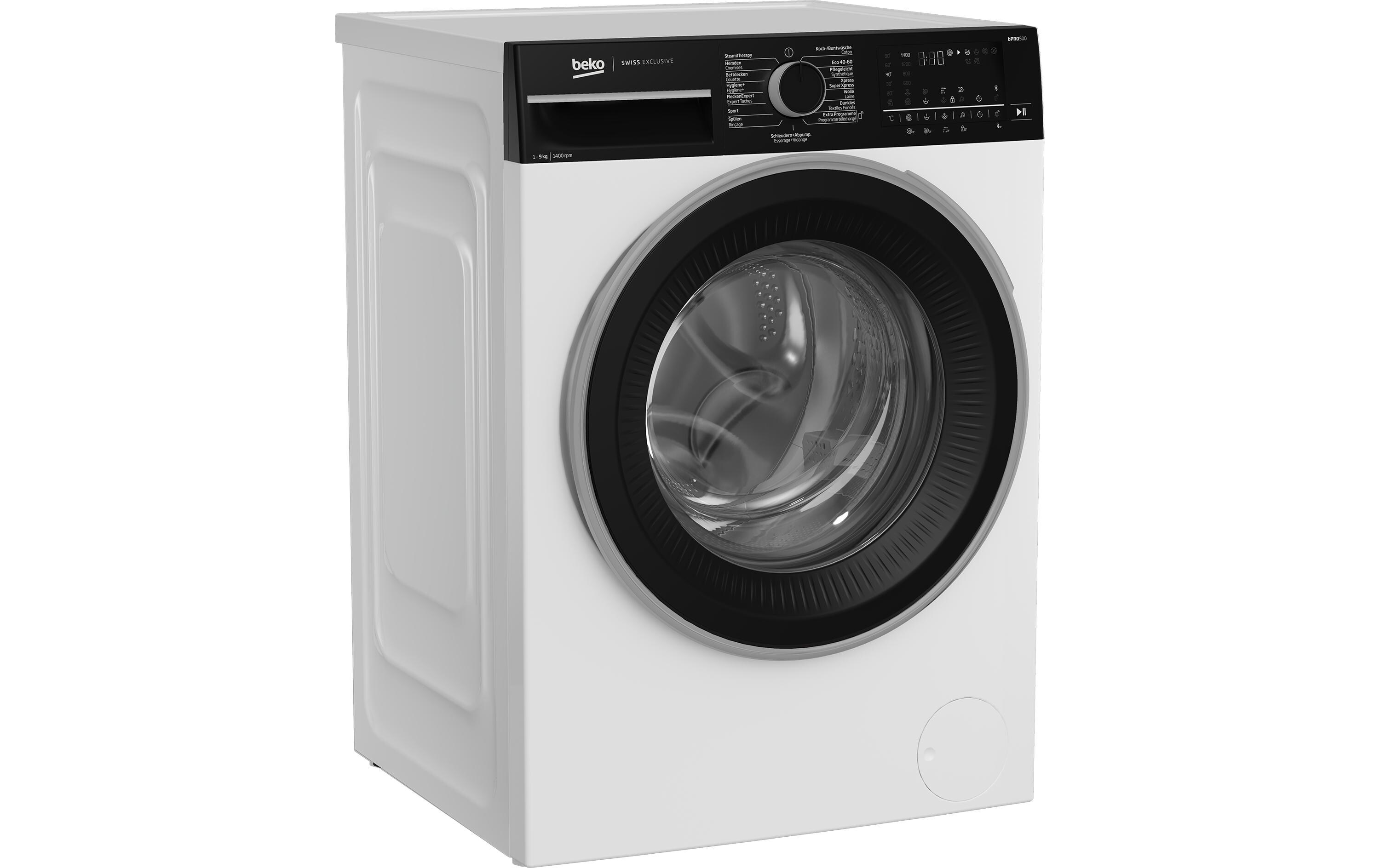 Waschmaschine WM550 Links<br>Frontloader mit 9 kg Ladekapazität