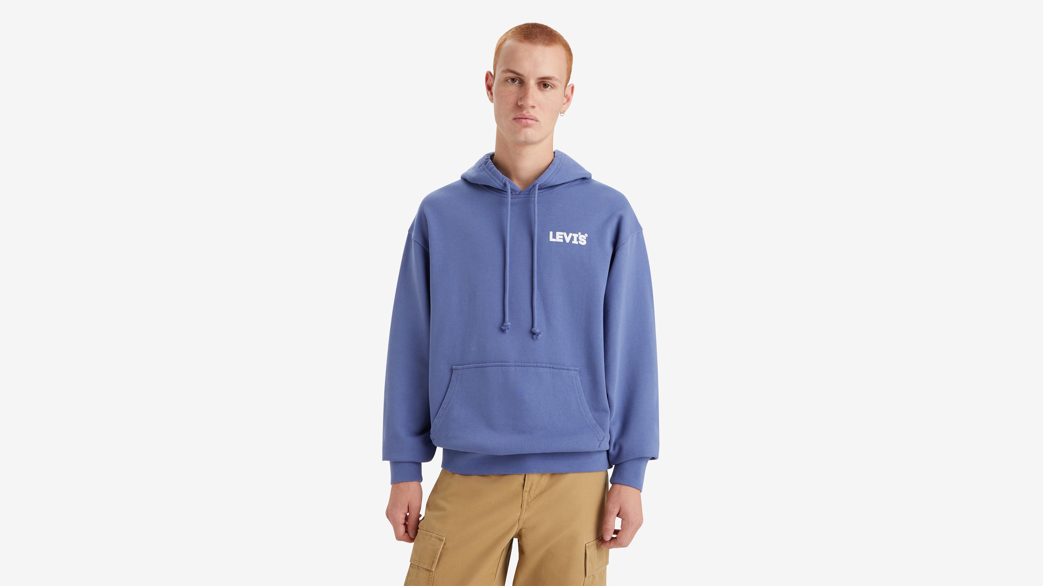 Sweat à capuche graphique Relaxed - Headline Hoodie Coastal Fjord - Bleu