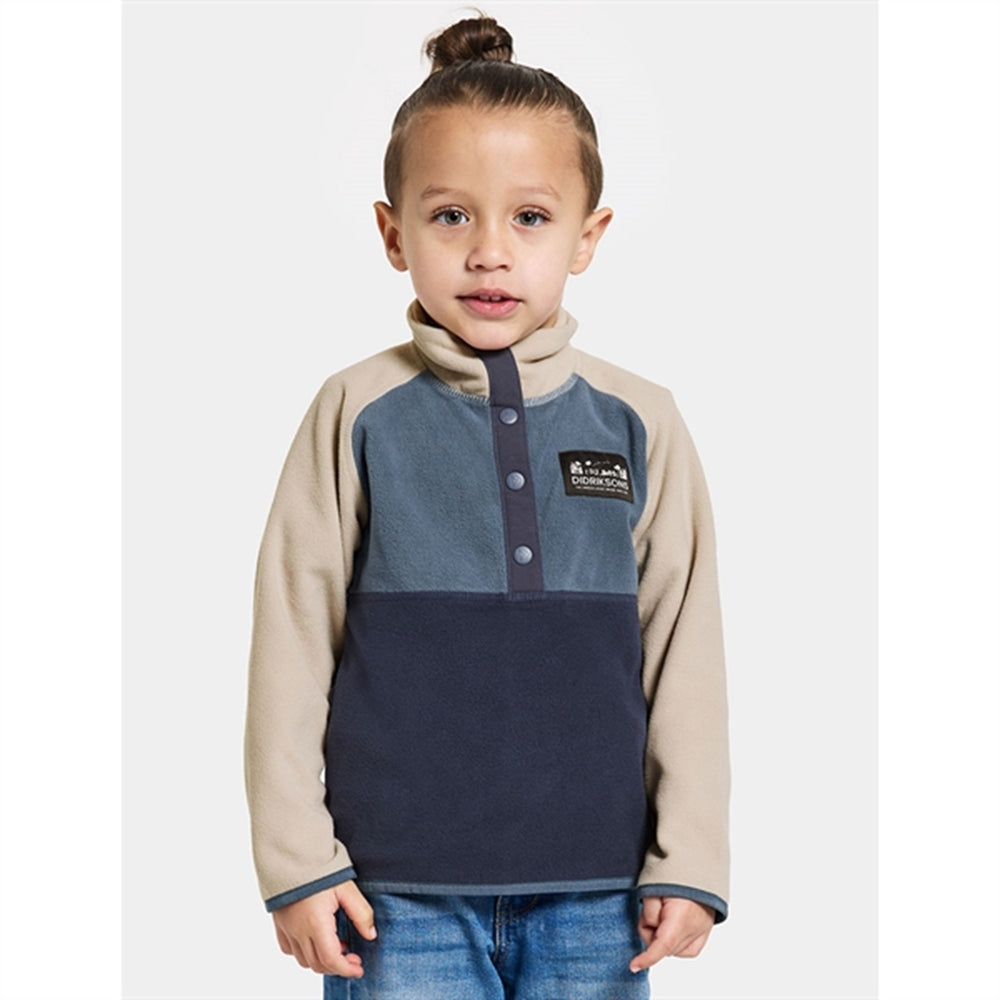 Navy Monte Kids Fleece Jakke - Didriksons | Luksusbaby
