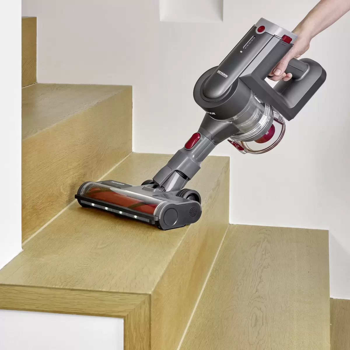Staubsauger ohne Beutel Severin HV7968 anthrazit,rot