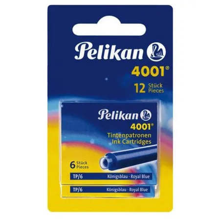 Pelikan Tintenpatrone 4001 TP/6, königsblau, 12 Stück