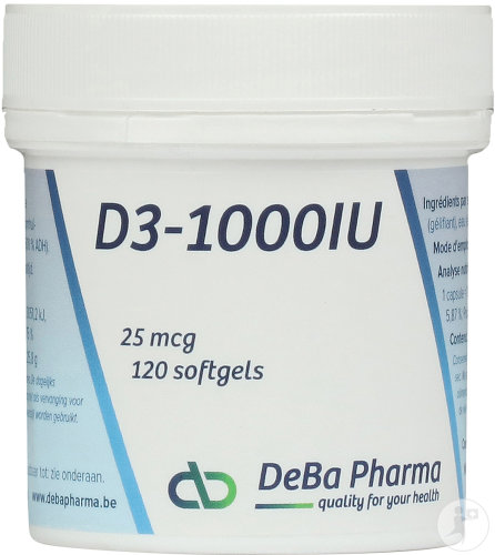 Deba D3-1000IU Softgels 120