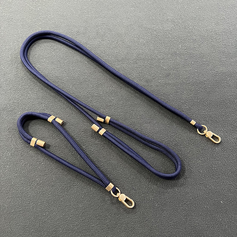 (160cm/50cm) 2in1 Universal Necklace Handykette Lanyard   Phone Charms Handgelenkschlaufe - Dunkelblau