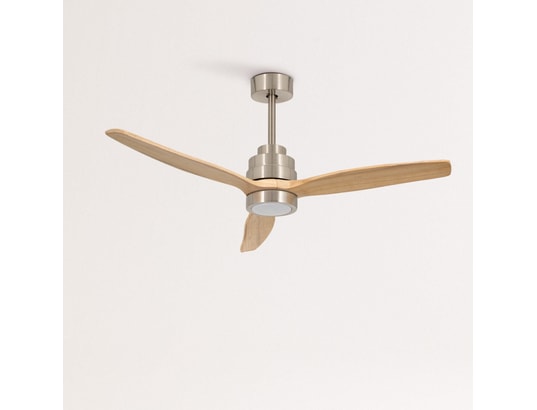 IKOHS - Ventilateur plafond Windstylance dc nickel - ventilateur de plafond