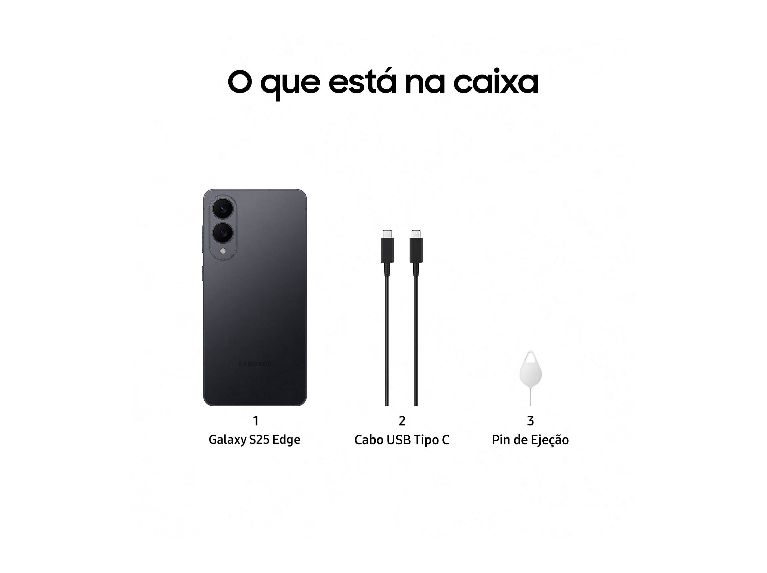 SMARTPHONE SAMSUNG GALAXY S25 EDGE 256GB PRETO