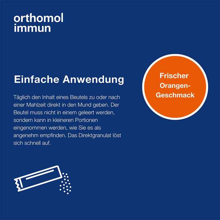 Orthomol Immun Direktgranulat Orange, 7 St