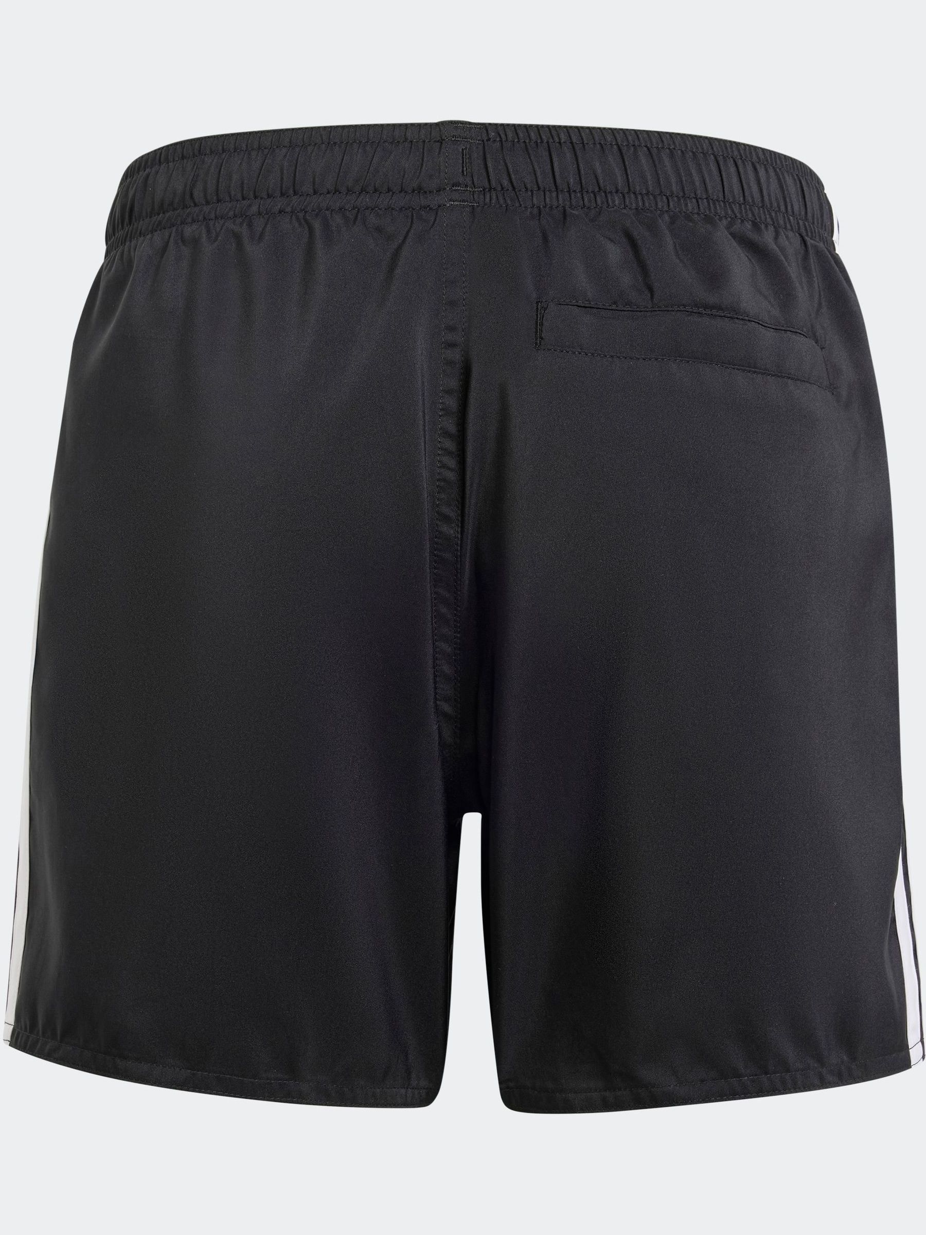 Zwart - adidas 3-Stripes Kids Swim Shorts