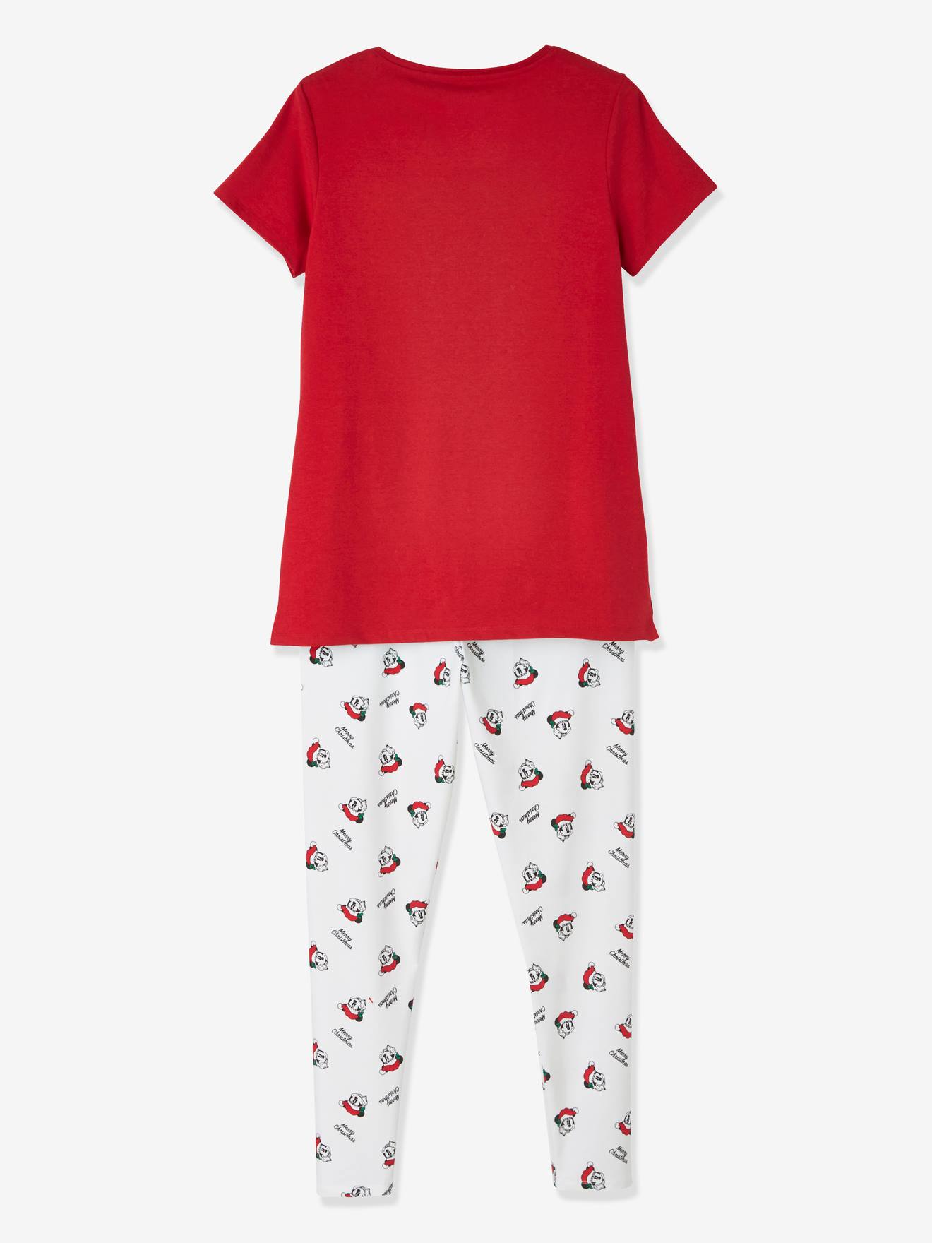 Pijama de maternidade DS® Minnie Christmas, tamanho médio, vermelho, liso