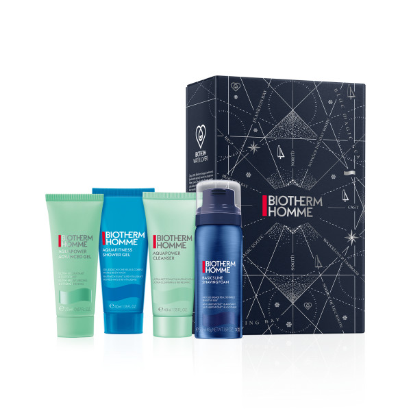BIOTHERM Aquapower Set Gesichtsgel 20ml   Cleanser 40ml   Rasierschaum 50ml   Duschgel 40ml 1 Stk