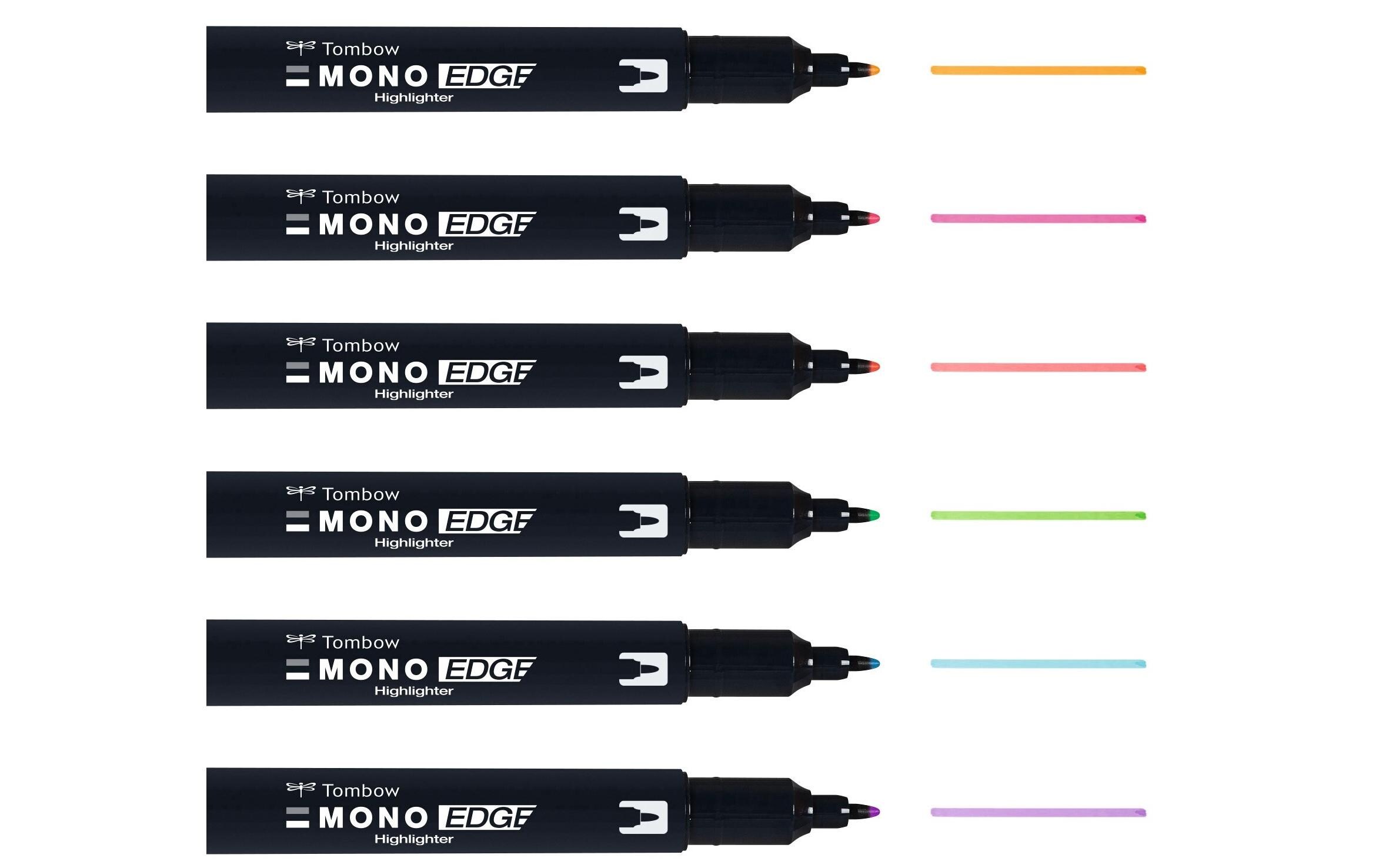 Textmarker MONO EDGE, 6er-SetTextmarker mit zwei Spitzen