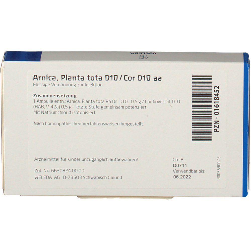 Arnica Planta D10 / Cor D10 aa