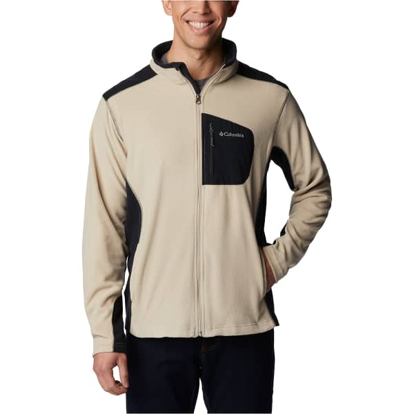 Veste polaire randonnée COLUMBIA KLAMATH RANGE FULL ZIP ANCIENT FOSSIL/BLACK