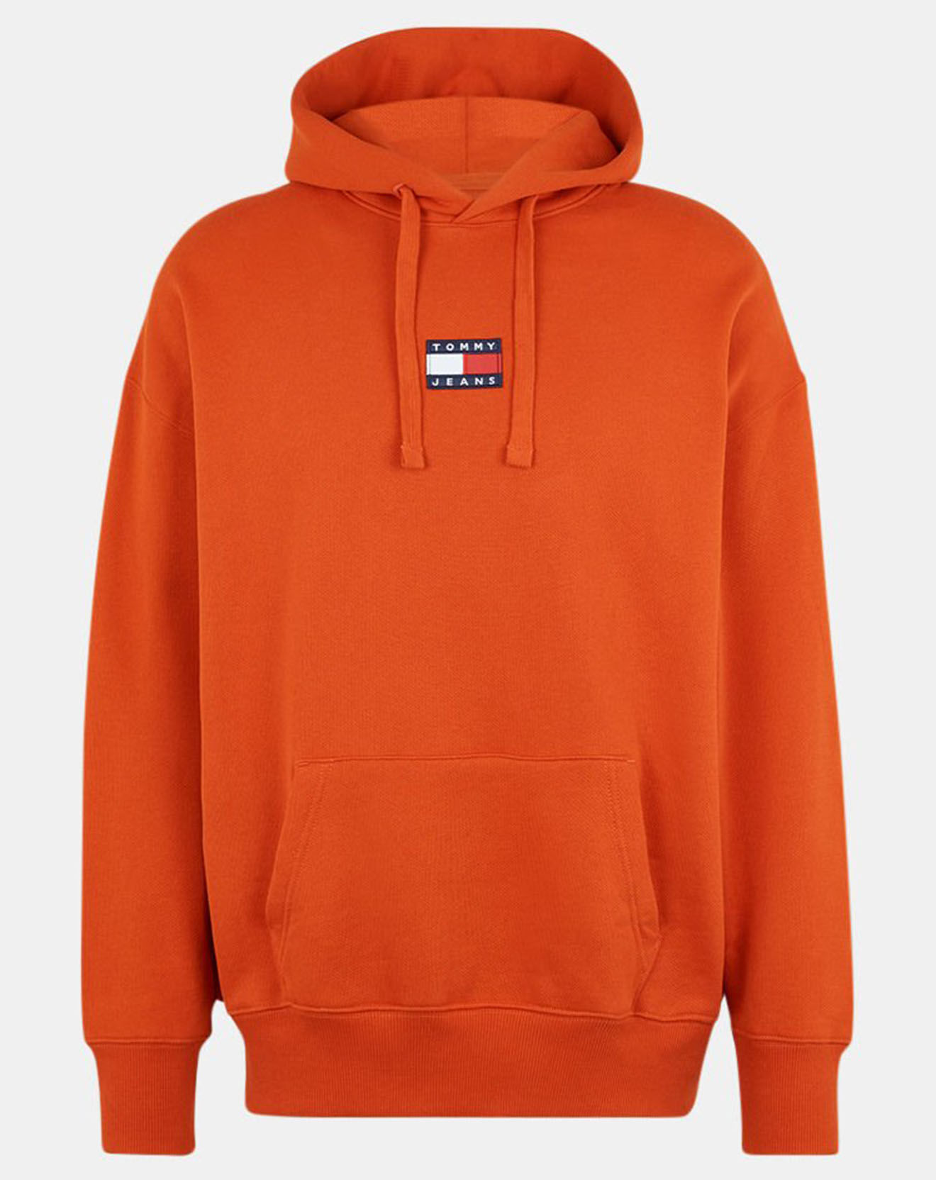 Tommy Jeans Sweat à capuche Tommy Badge orange