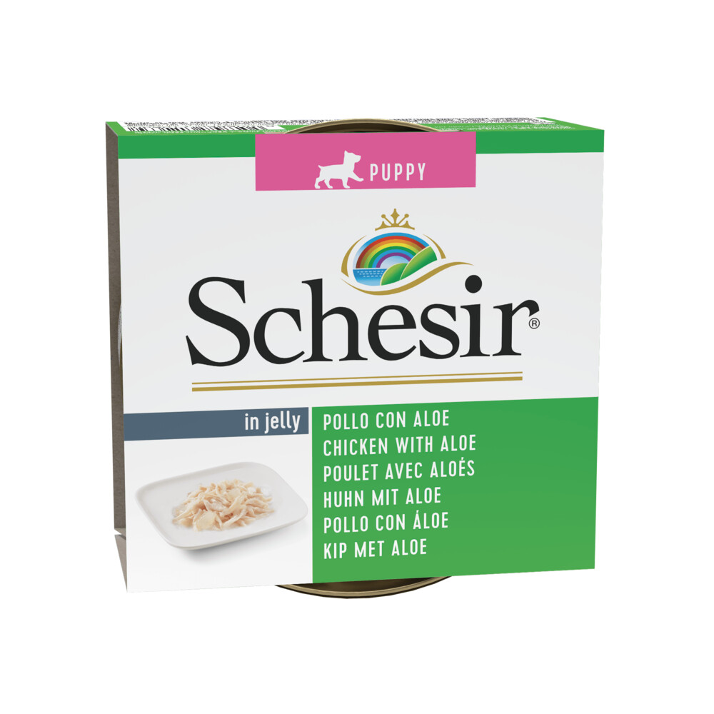 Schesir Hondenvoer Puppy Kip Aloe in Gelei150 gr