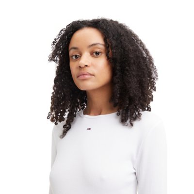 Tee-shirt à manches longues femme Tjw Bby Essential Rib TOMMY HILFIGER