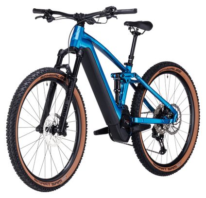 VTT Électrique Tout-Suspendu Cube Stereo Hybrid 120 SLX 750 Shimano Deore XT 12V 750 Wh 29'' Bleu Electric 2024